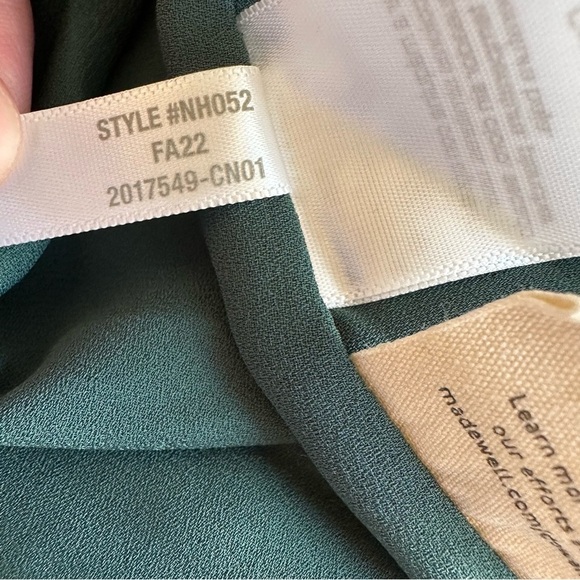 Madewell Crinkle Georgette Lucie Tie-Back Midi Dress in Woodland Floral - Picture 5 of 10